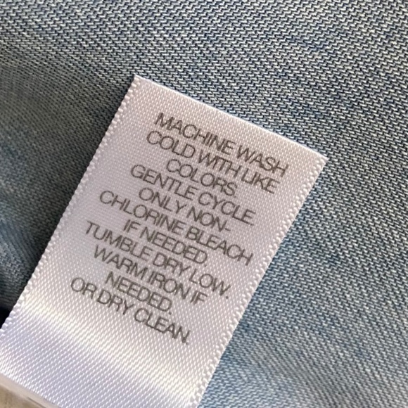 NWOT J.Jill Tencel Denim Dress, XS/S, Pale Blue - Picture 6 of 7